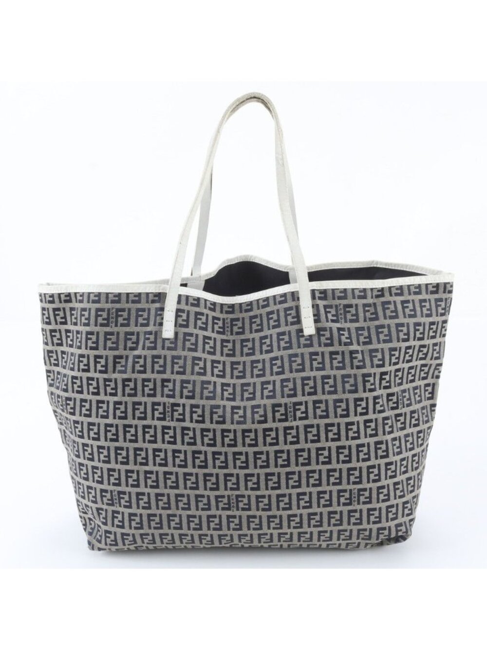 Fendi FF Zucchino Leather Tote Shoulder